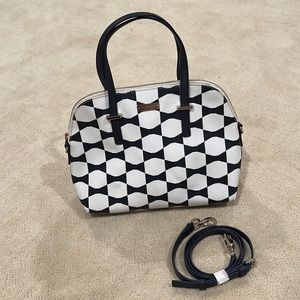 Kate Spade Purse - Navy and Off White